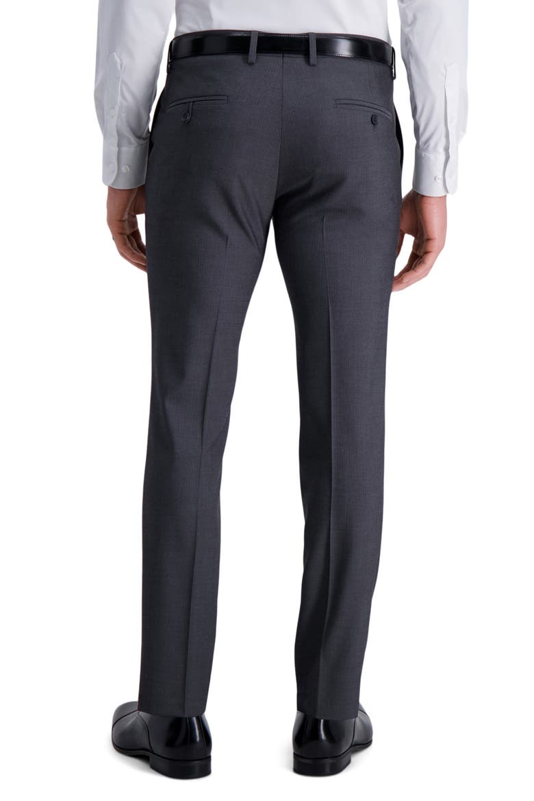 Medium Grey Herringbone Ultra Slim Stretch Suit Pants, Alternate, color, MEDIUM GREY