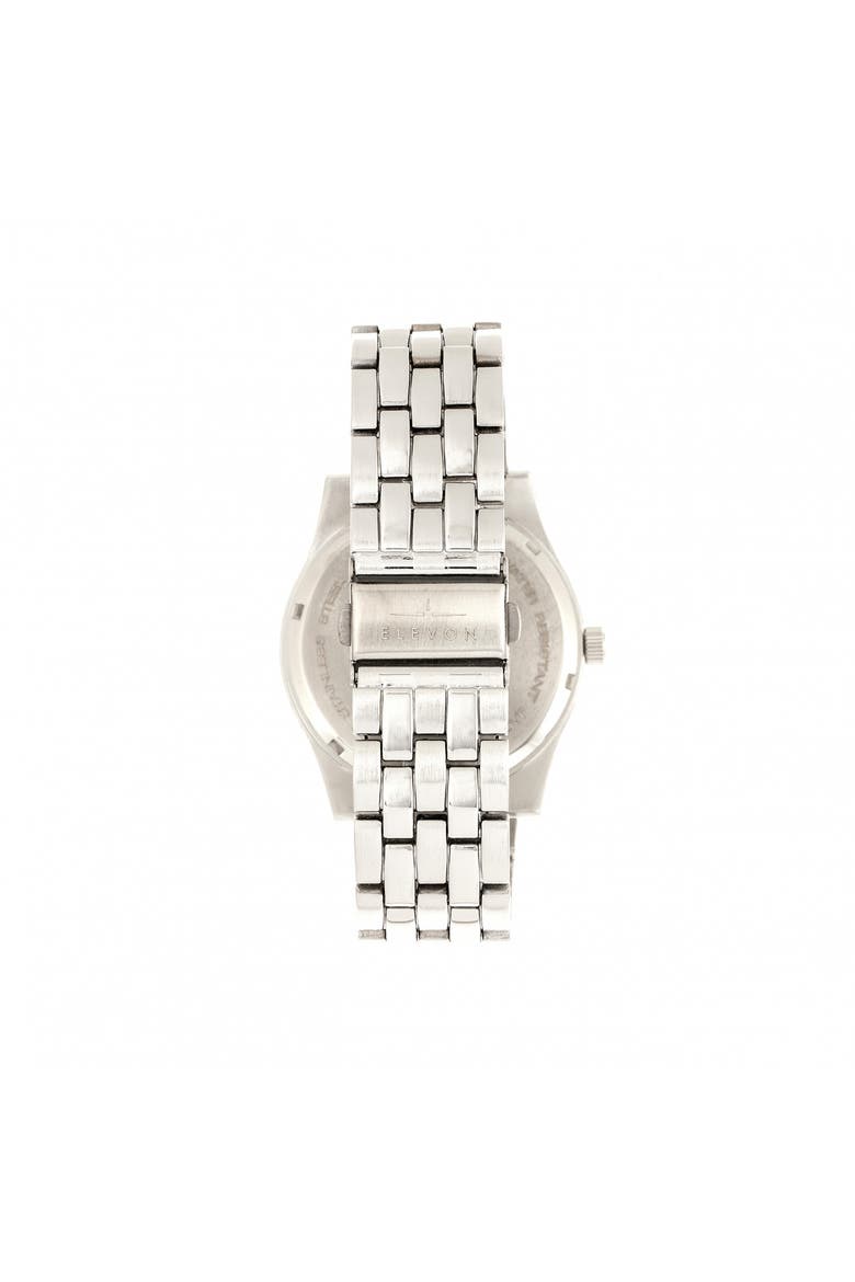 Garrison Bracelet Watch w/Date, Alternate, color, Silver/Black