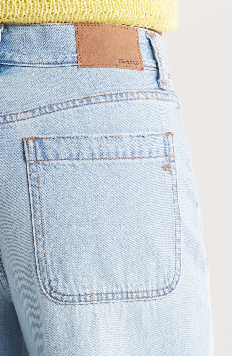 Madewell Patch Pocket Superwide Leg Jeans, Alternate, color,