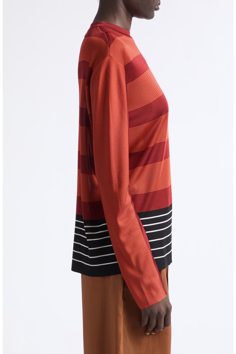 Stripe Crewneck Sweater, Alternate, color, COLLRED/ NER/ MAS/ LSIEN