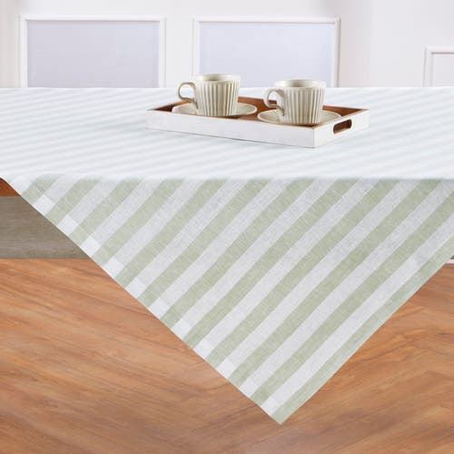 Solino Home Linen Table Throw In Green