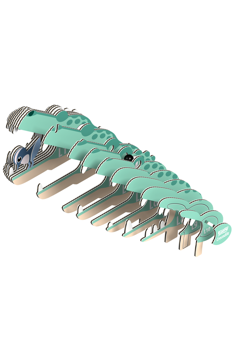 Eugy Puzzles Crocodile 3D Puzzle, Alternate, color, NO COLOR
