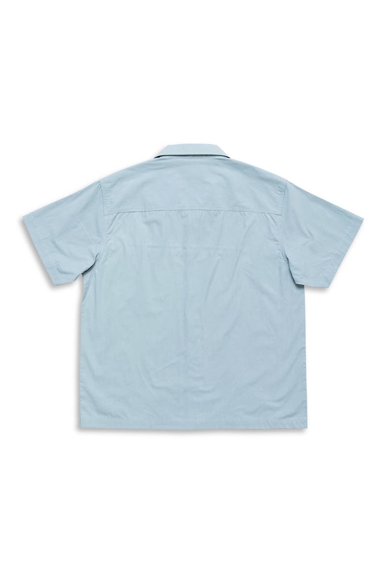 Elements Jacquard Tape Cotton Camp Shirt, Alternate, color, SAGE