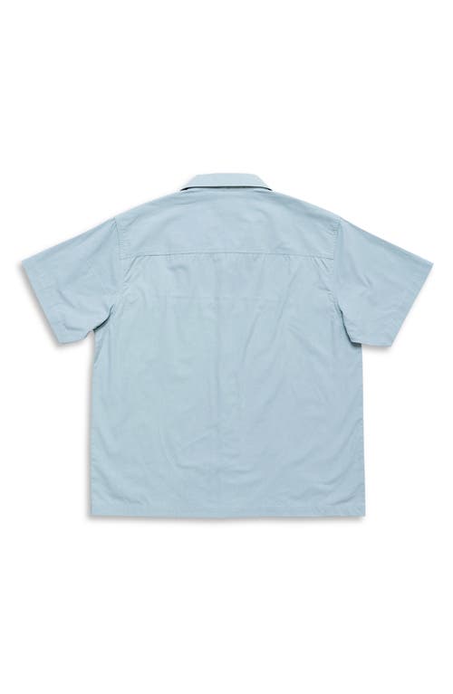 Maui And Sons Maui & Sons Elements Jacquard Tape Cotton Camp Shirt In Sage
