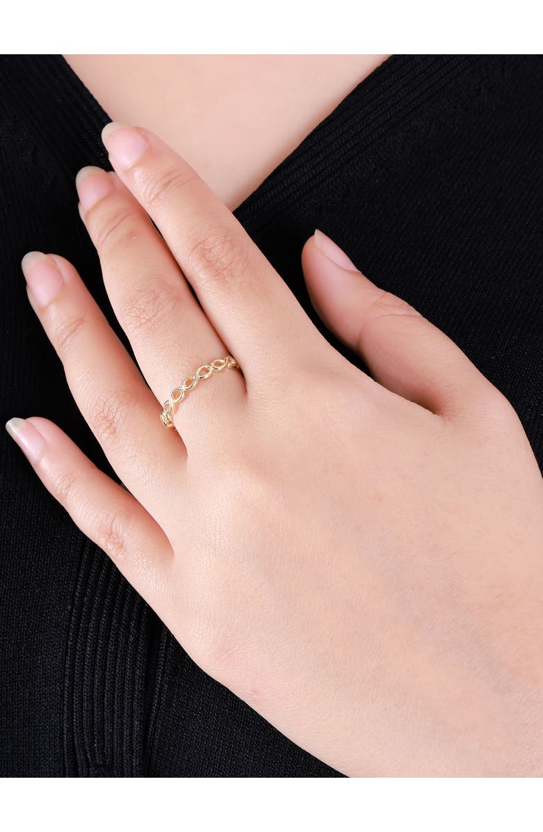 DEVATA Infinity Ring in 14K Gold, Alternate, color, Yellow Gold