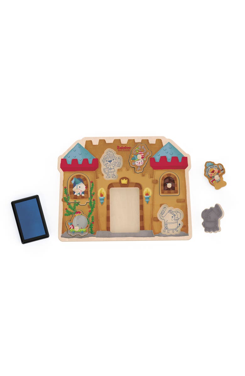 Bababoo and friends<sup>®</sup> Bababoo Lion Castle Stamp Game Puzzle, Alternate, color, Beige