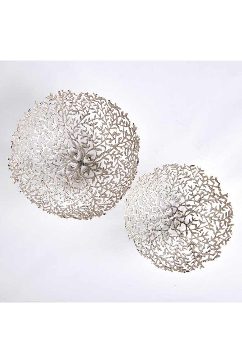 Celine Decorative Bowls St/2, Alternate, color, Silver
