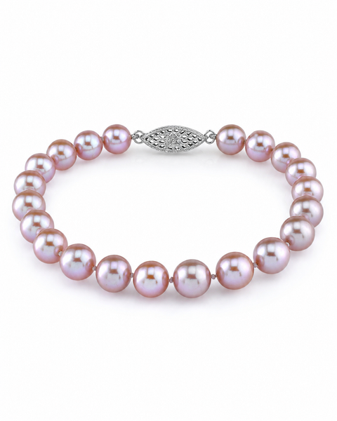 6.5-7.0mm Pink Freshwater Pearl Bracelet - Premier AAAA Quality