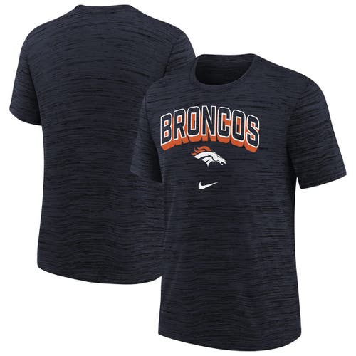 Nike Denver Broncos Sideline Velocity Big Kidsâ  Dri-fit Nfl T-shirt In Black