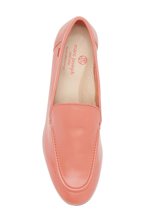 Marc Joseph New York Madison Ave Loafer In Coral Napa