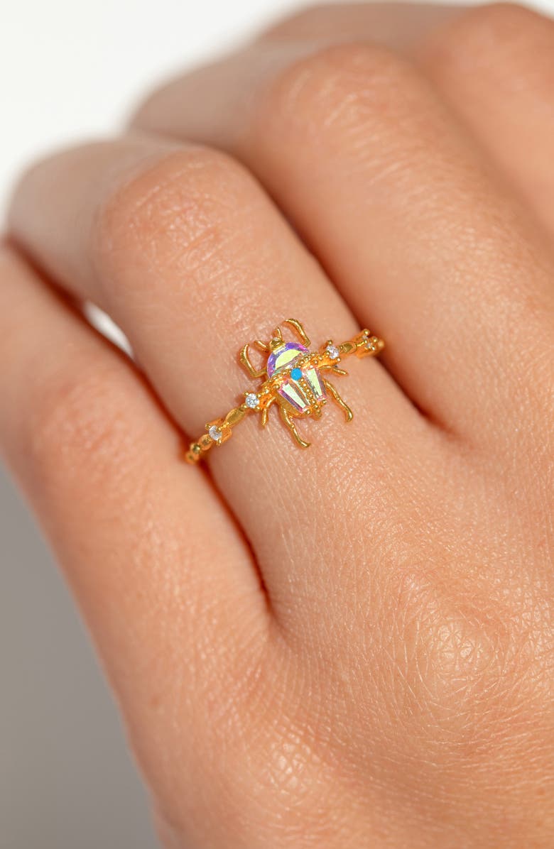 Girls Crew Beetlejuice Ring, Alternate, color, Gold