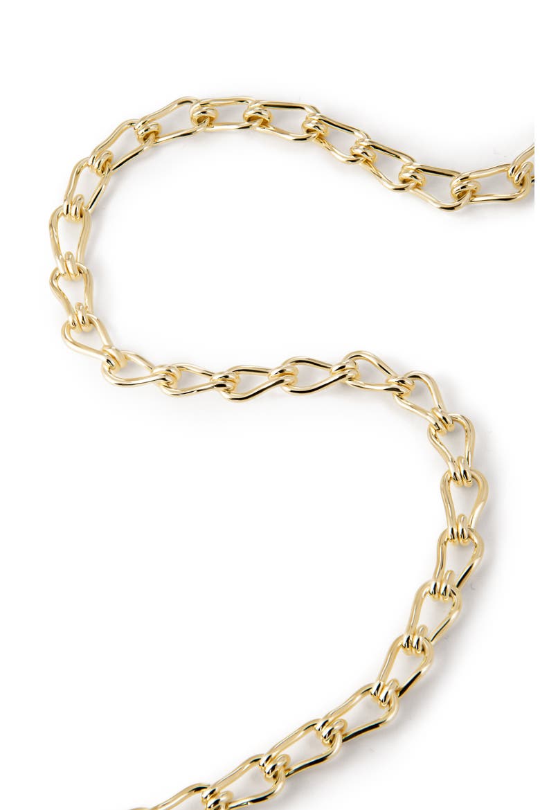 Violet Chain Necklace, Alternate, color, GOLD