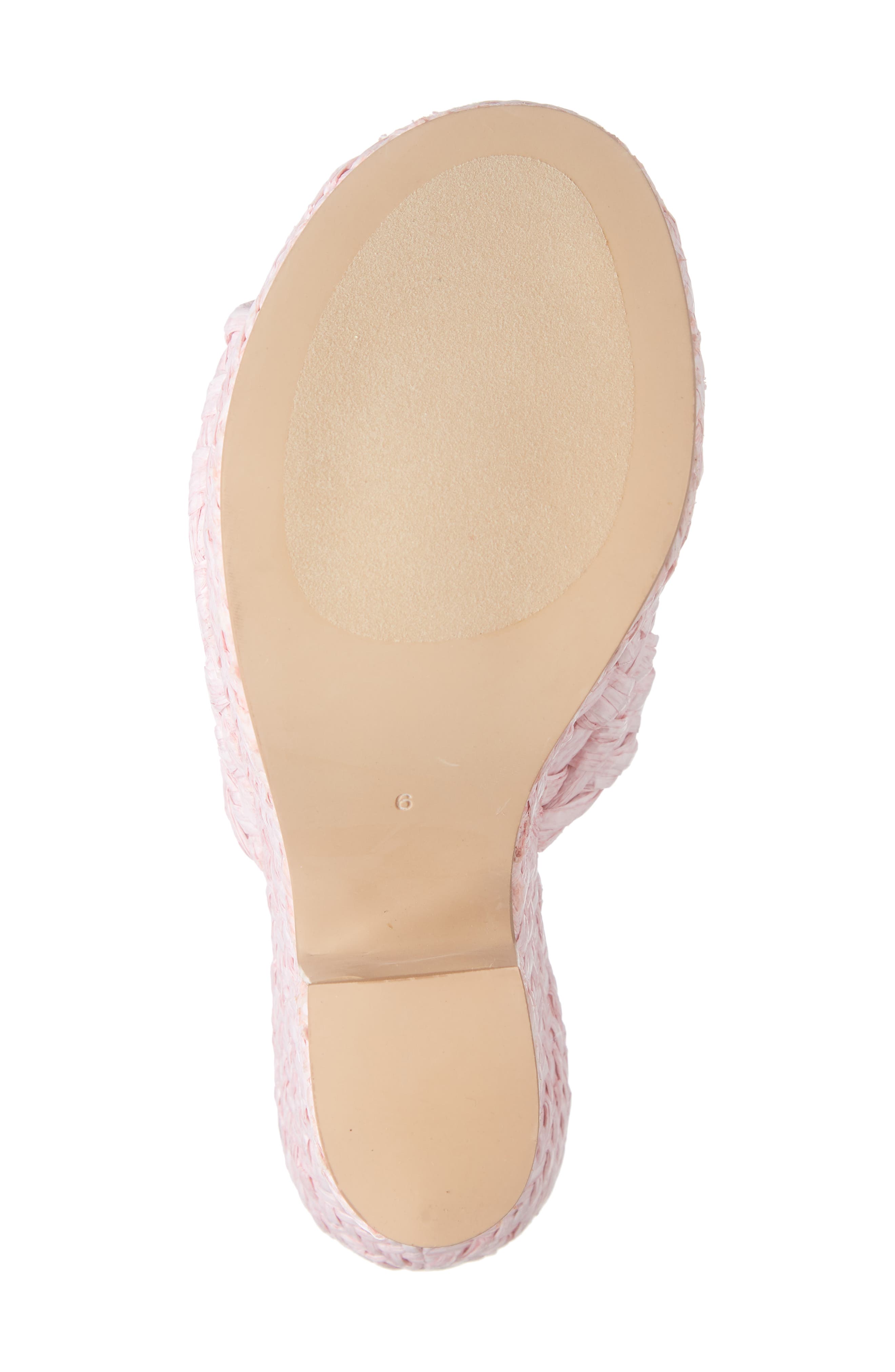 Sulky Slide Sandal, Alternate, color, PINK RAFFIA