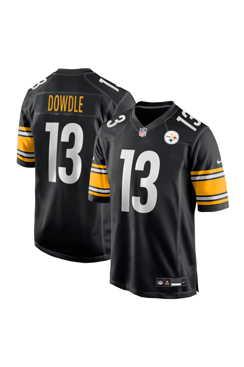 Men's Nike Rico Dowdle Black Pittsburgh Steelers Game Jersey, Main, color, Black