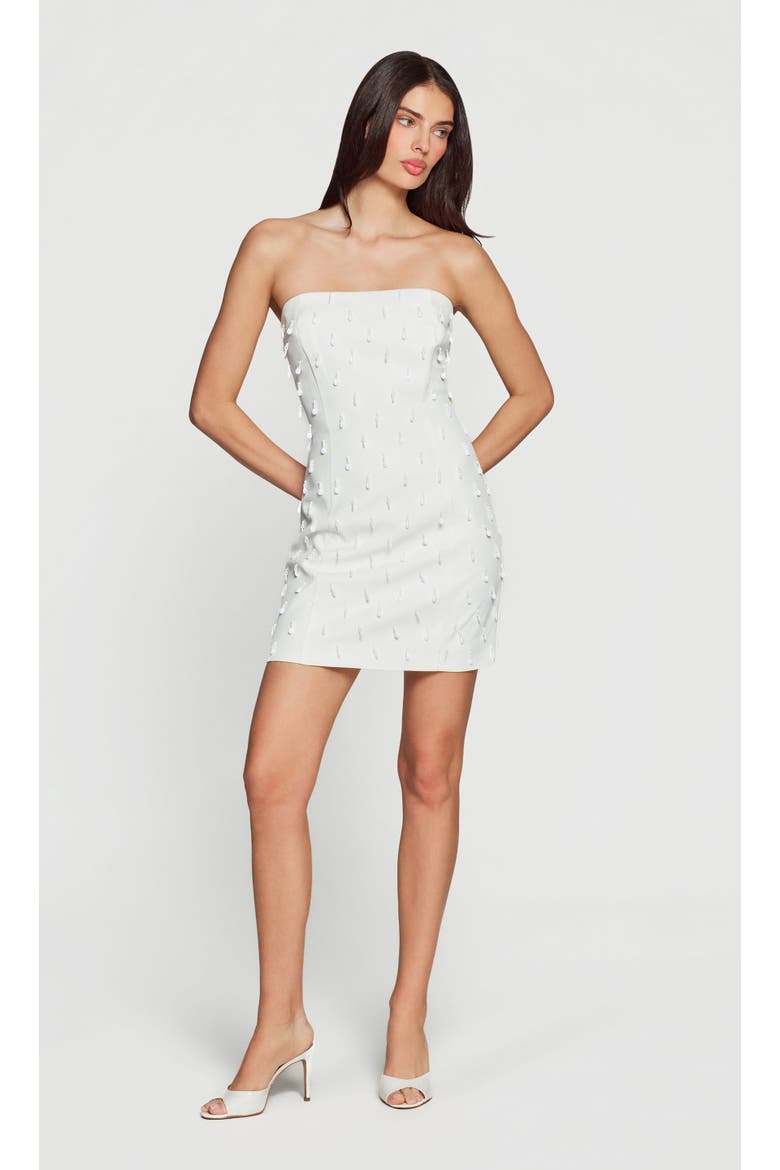 Isabel Bead Embellished Dress, Alternate, color, White