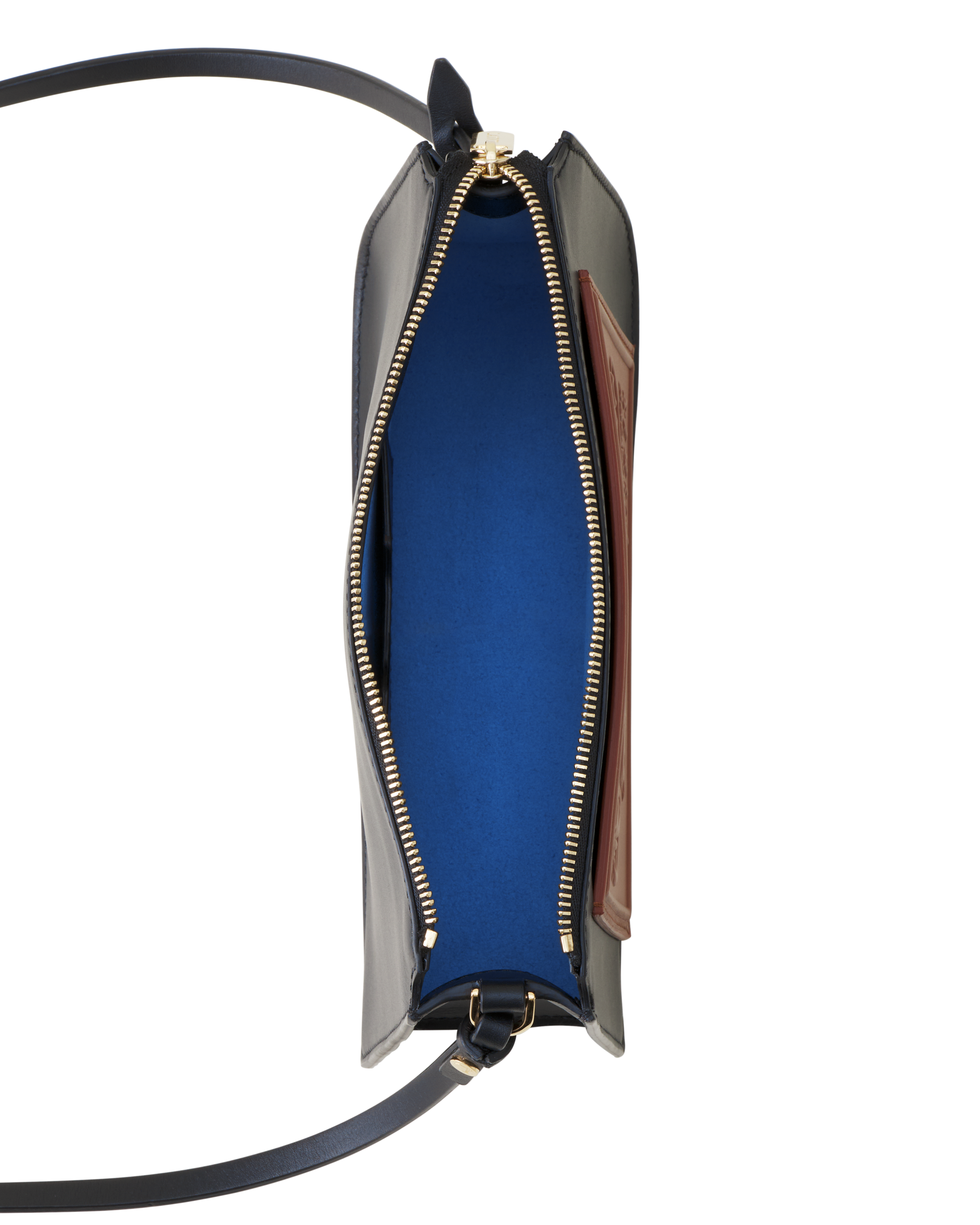 Lanvin Compagnon Small Zipped Bag In Smooth Leather, Alternate, color, Brown