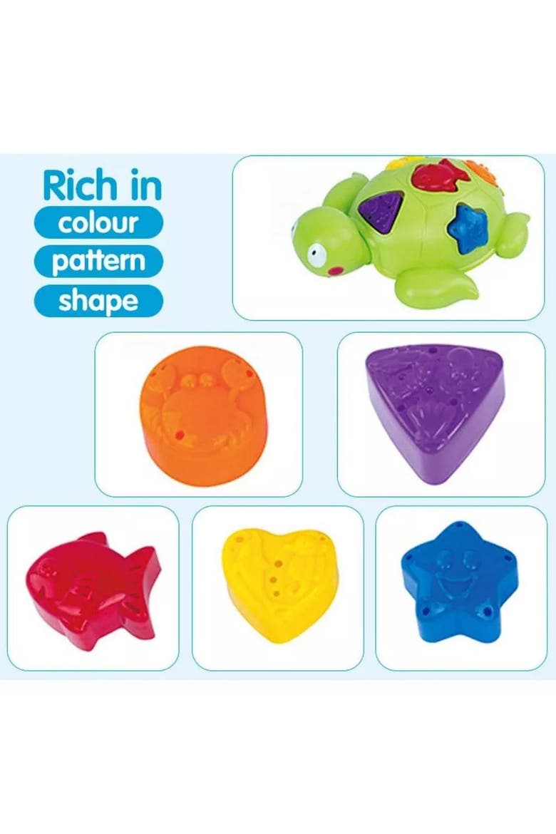 Turtle Colorful Shape Sorter Puzzle Toy Set, Alternate, color, Multicolor