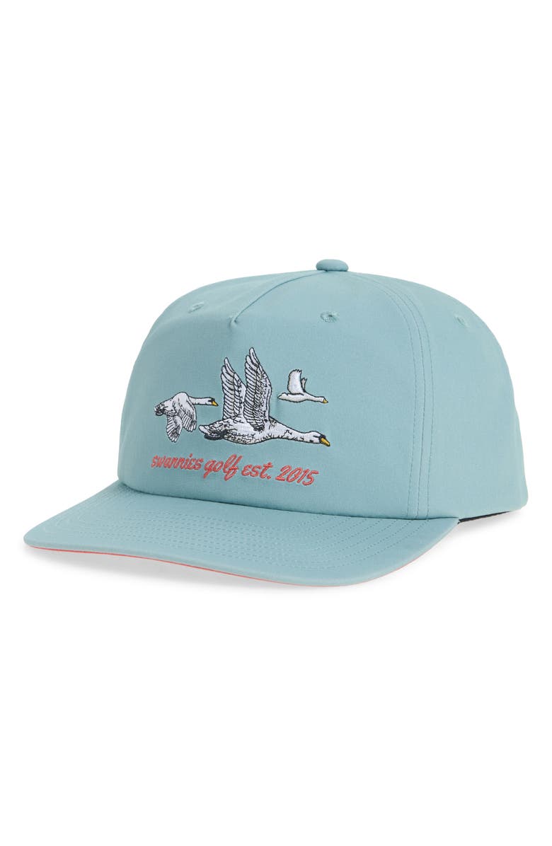 Swannies Lakeside Snapback Baseball Hat, Main, color, Slate