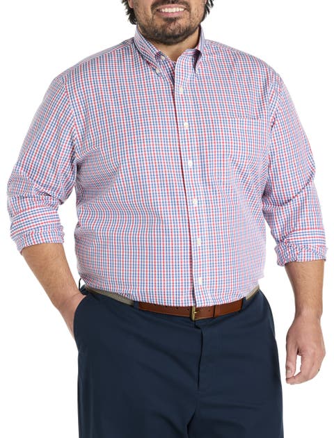 Big & Tall Non-Iron Multi Gingham Sport Shirt