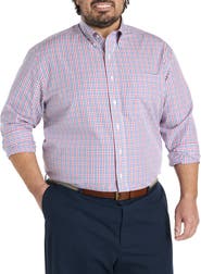 Brooks Brothers Big & Tall Non-Iron Multi Gingham Sport Shirt