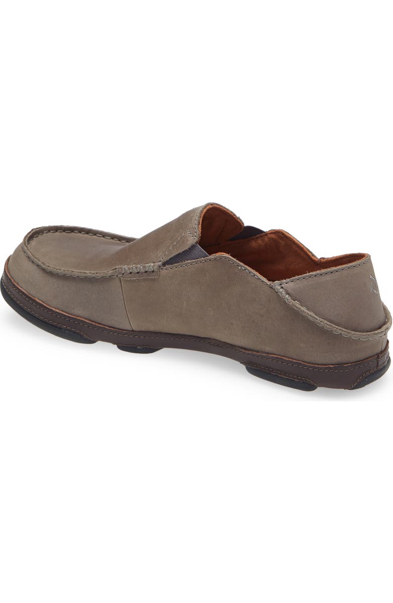 OluKai Moloa Slip-On, Alternate, color, Ash/ Dk Wood