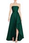 Strapless Satin Gown