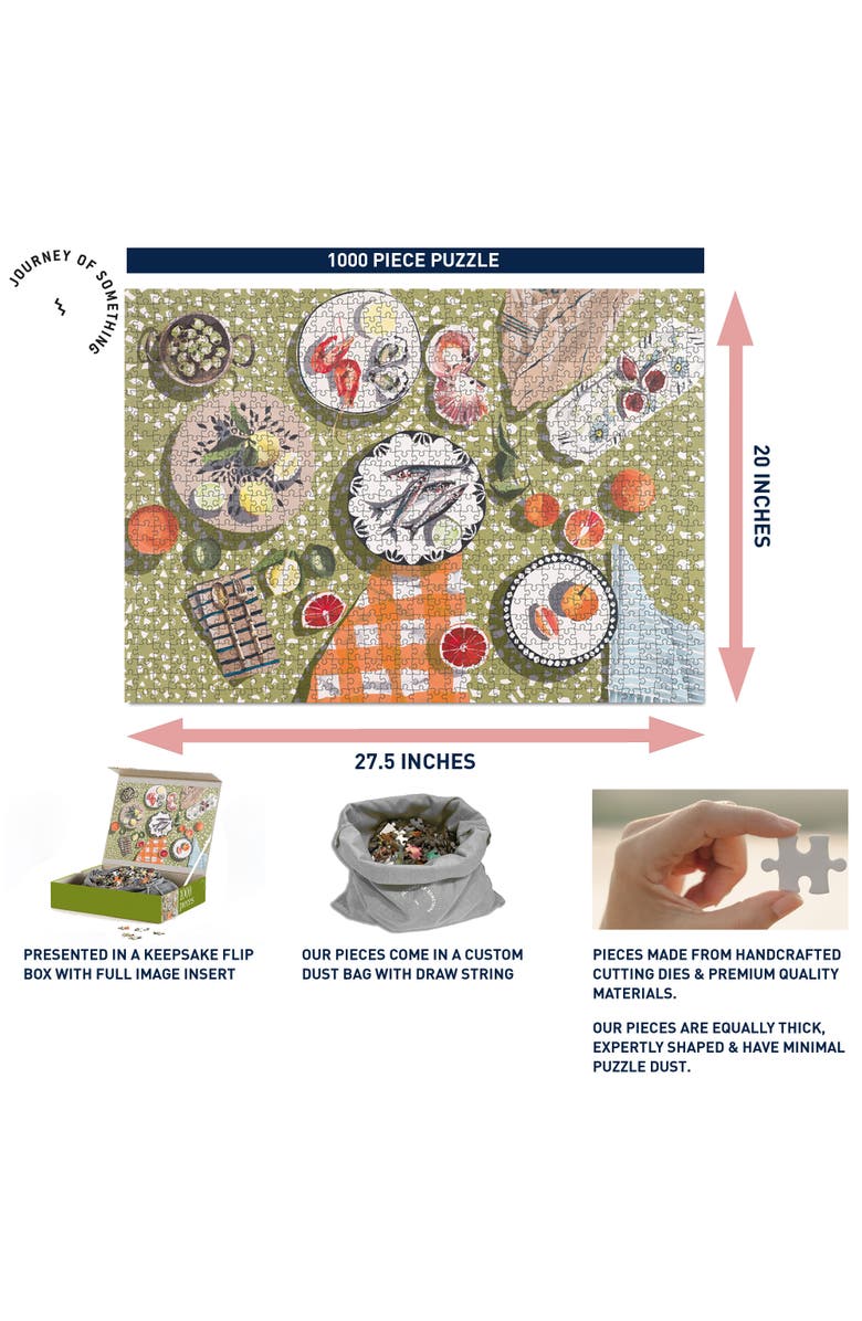 Journey of Something Table by the Sea, 1000 Piece Puzzle, Adult Jigsaw, Alternate, color, 