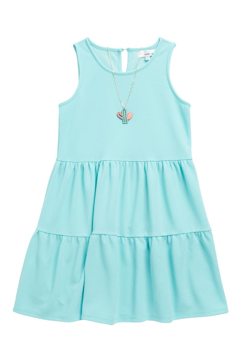 Love Nickie Lew Tiered Tank Dress, Main, color, MINT