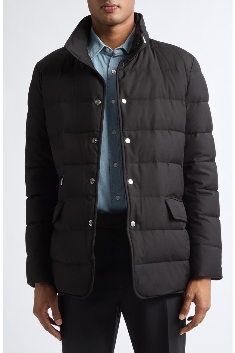 Ilvo 3-in-1 Quilted Down Overcoat & Vest, Alternate, color, NERO