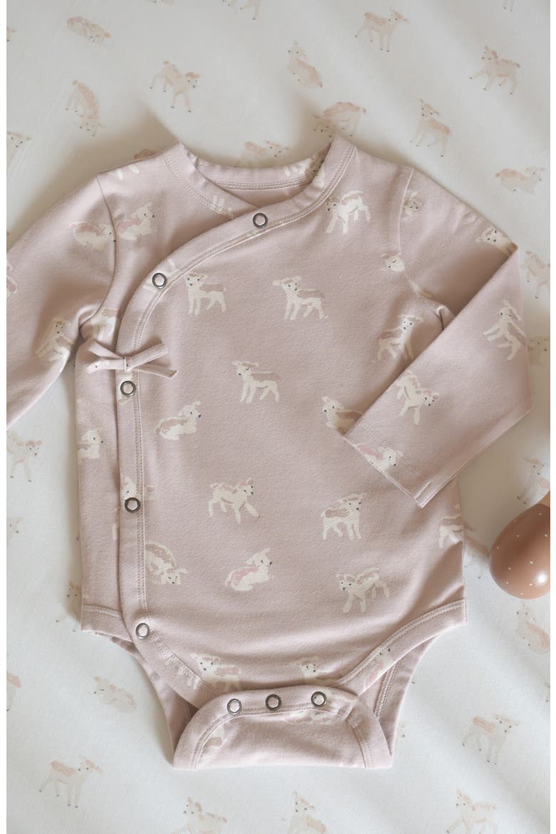 Long Sleeve Bodysuit, Alternate, color, DEAR LAMB