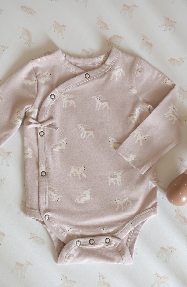 Pehr Long Sleeve Bodysuit, Alternate, color, Dear Lamb