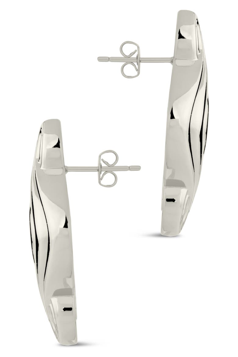 Danish Cubic Zirconia Drop Earrings, Alternate, color, SILVER