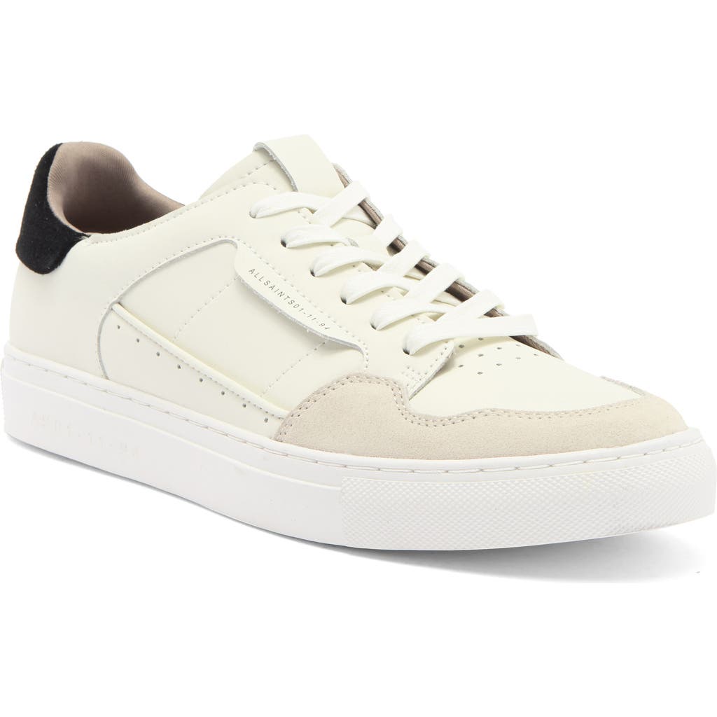 Allsaints Alton Low Top Sneaker In Black/chalk