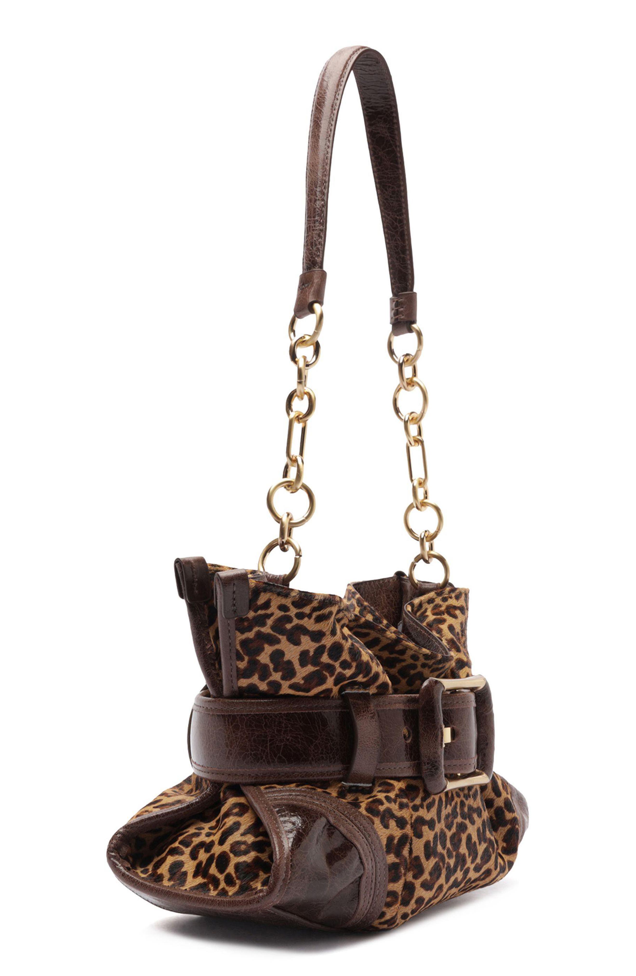 Riley Small Leather Shoulder Bag, Alternate, color, LEOPARD