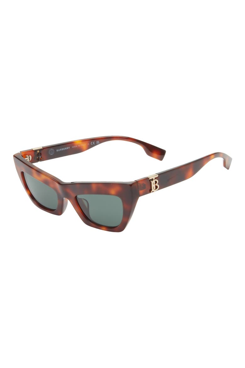 51mm Cat Eye Sunglasses, Alternate, color, LIGHT HAVANA