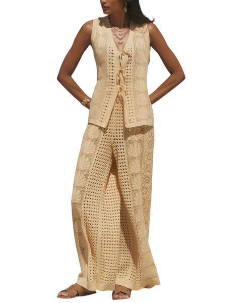 Crochet Knit Trousers