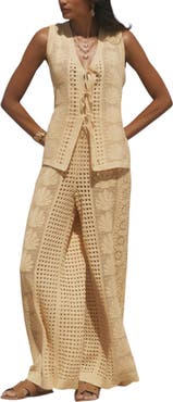 MINT VELVET Crochet Knit Trousers