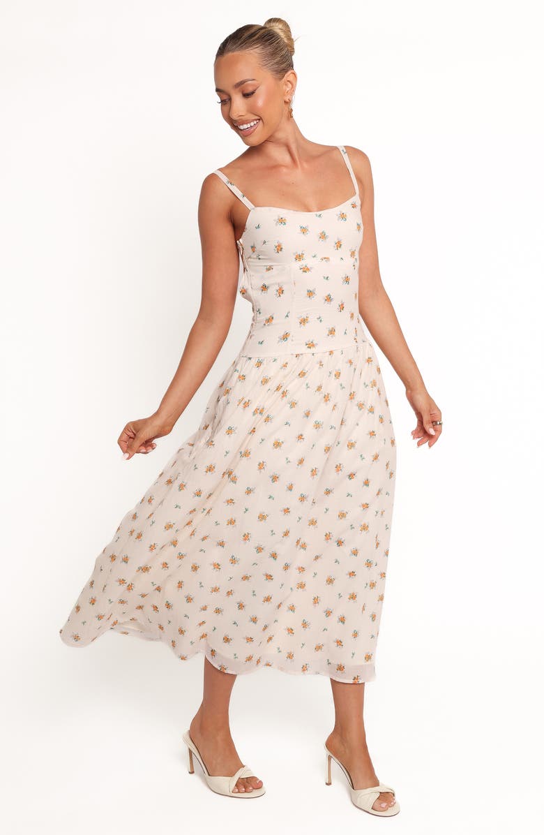 Petal & Pup Oakley Maxi Dress, Alternate, color, Yellow Floral