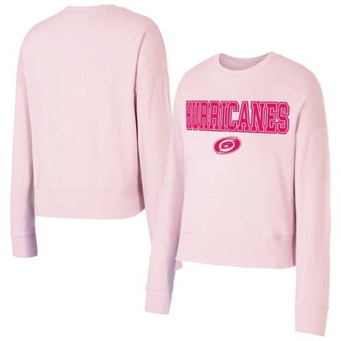 Women's Concepts Sport Pink Carolina Hurricanes Tonal Pullover Sweatshirt