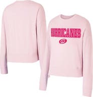 CONCEPTS SPORT Women's Concepts Sport Pink Carolina Hurricanes Tonal Pullover Sweatshirt
