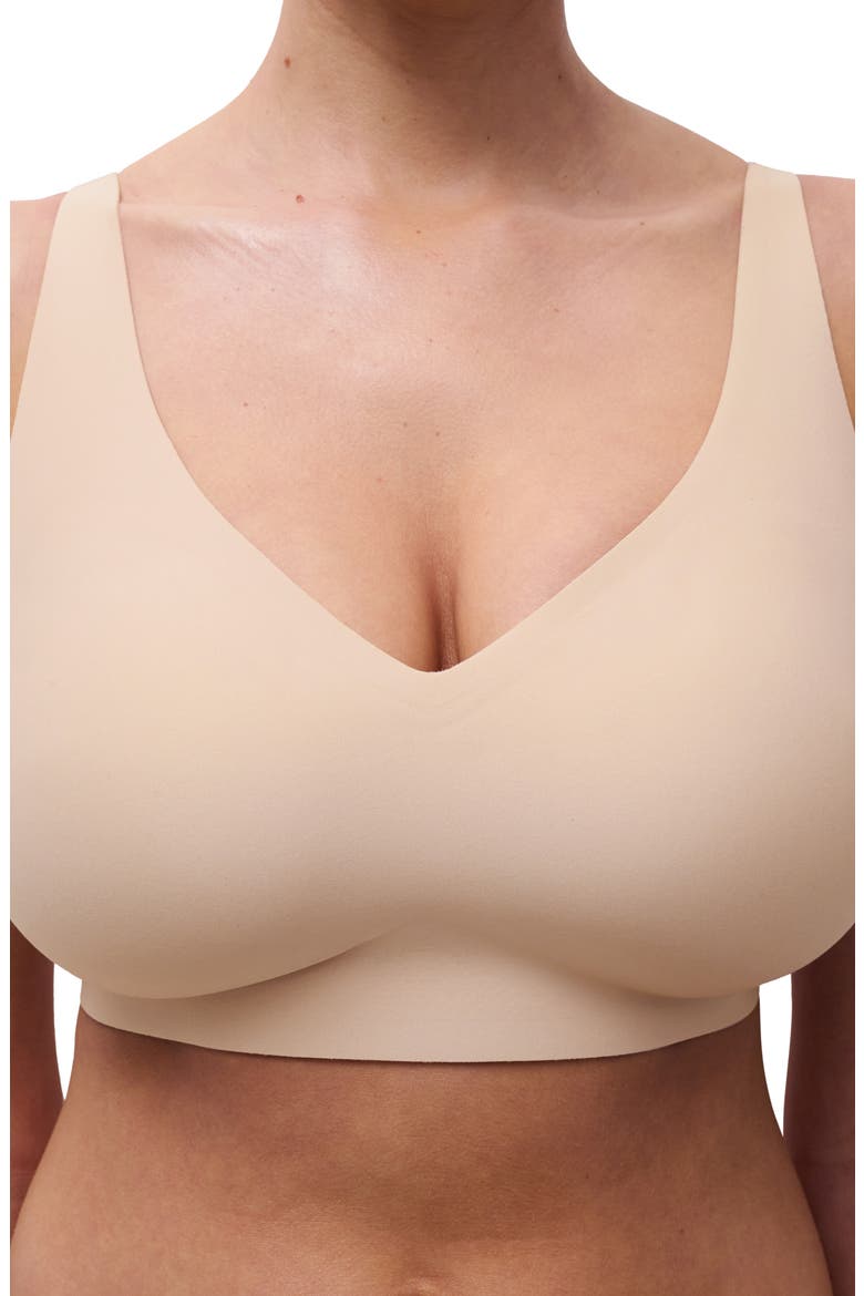 Softstretch Power V-Neck Wireless Bra, Alternate, color, NUDE BLUSH