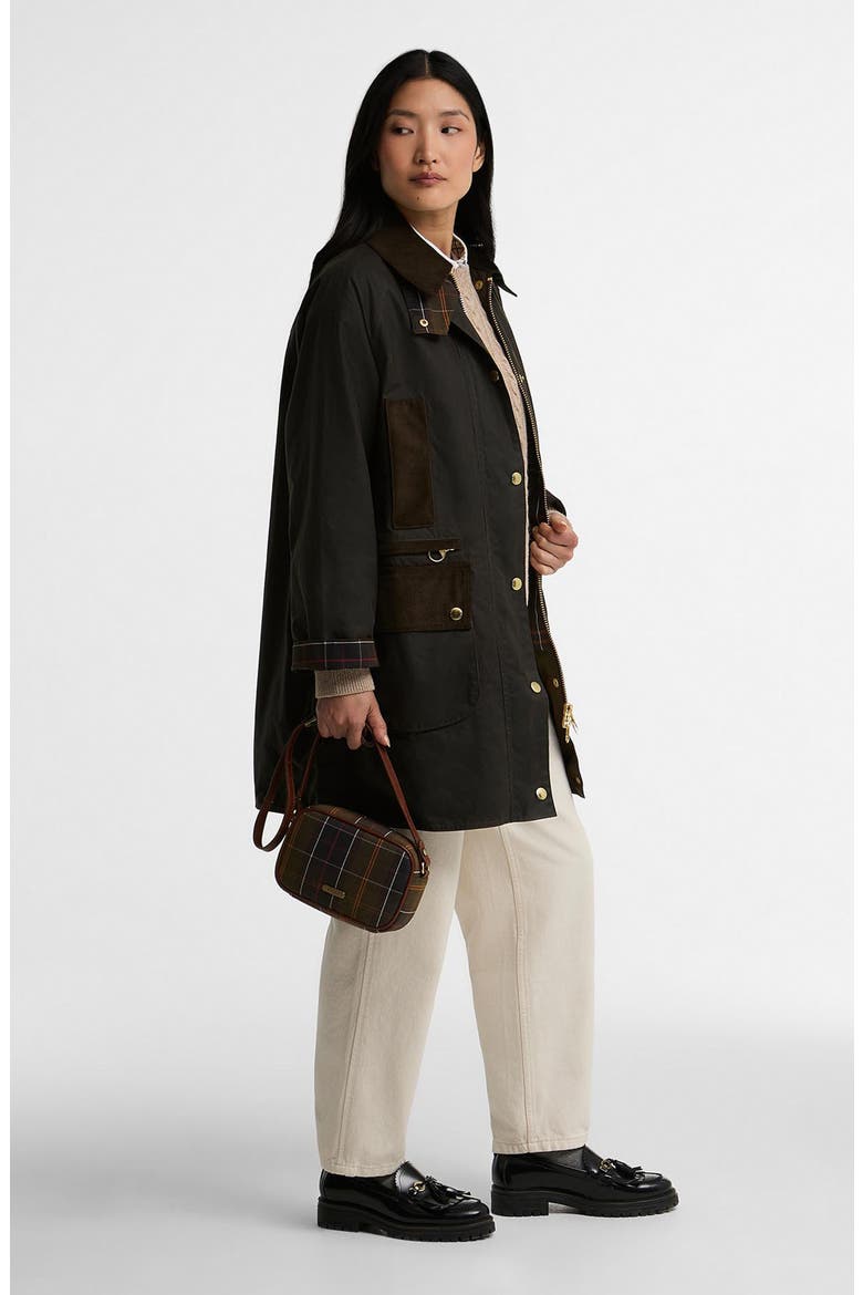 Icons Modern Beaufort Waxed Cotton Jacket, Alternate, color, OLIVE/ CLASSIC