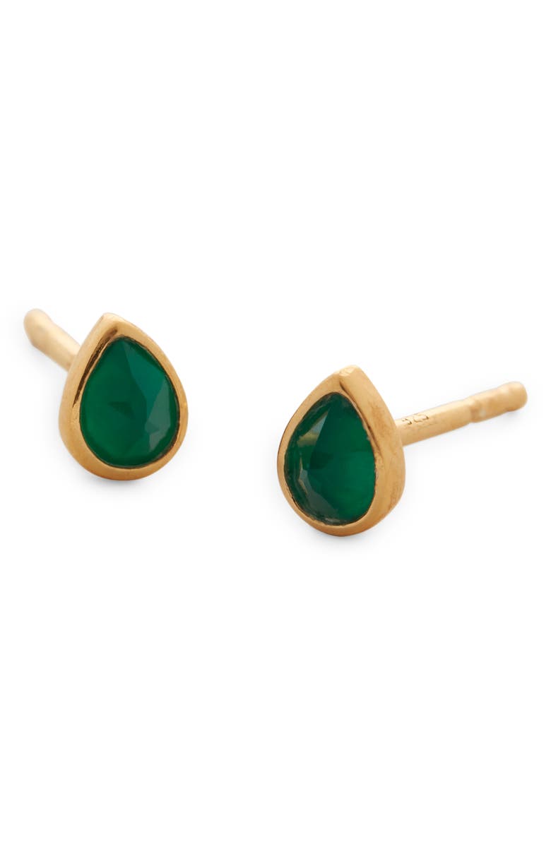 Monica Vinader Teardrop Stud Earrings, Alternate, color, Gp