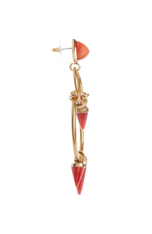 Isabel Marant Be With You Earrings In Henna/light Brass Hels