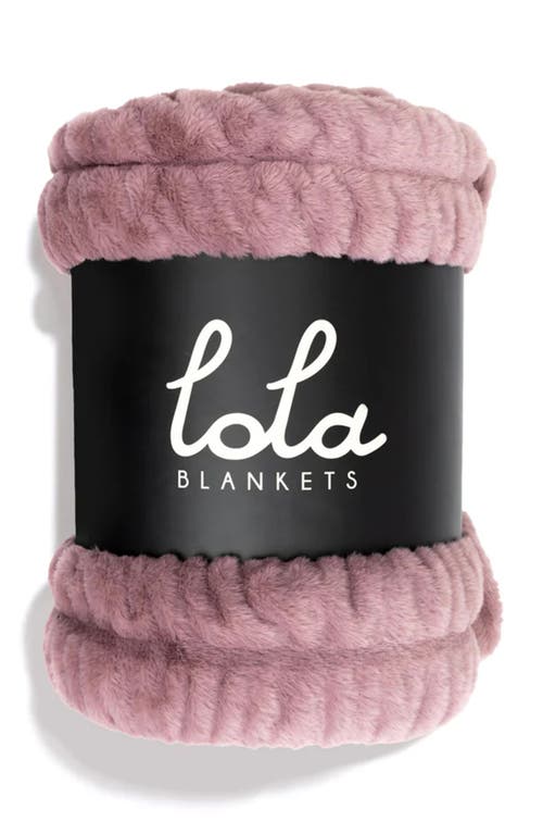 Lola Blankets Original Throw Blanket In Pink