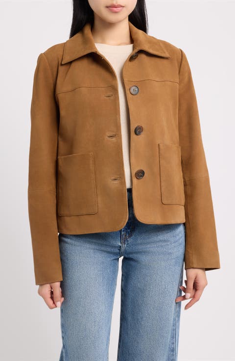 Suede Crop Jacket