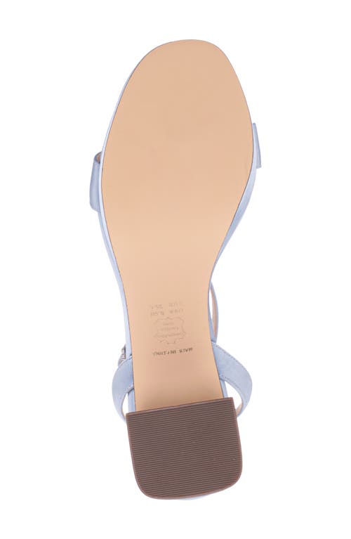 Nina Bergen Ankle Strap Sandal In Icy Blue