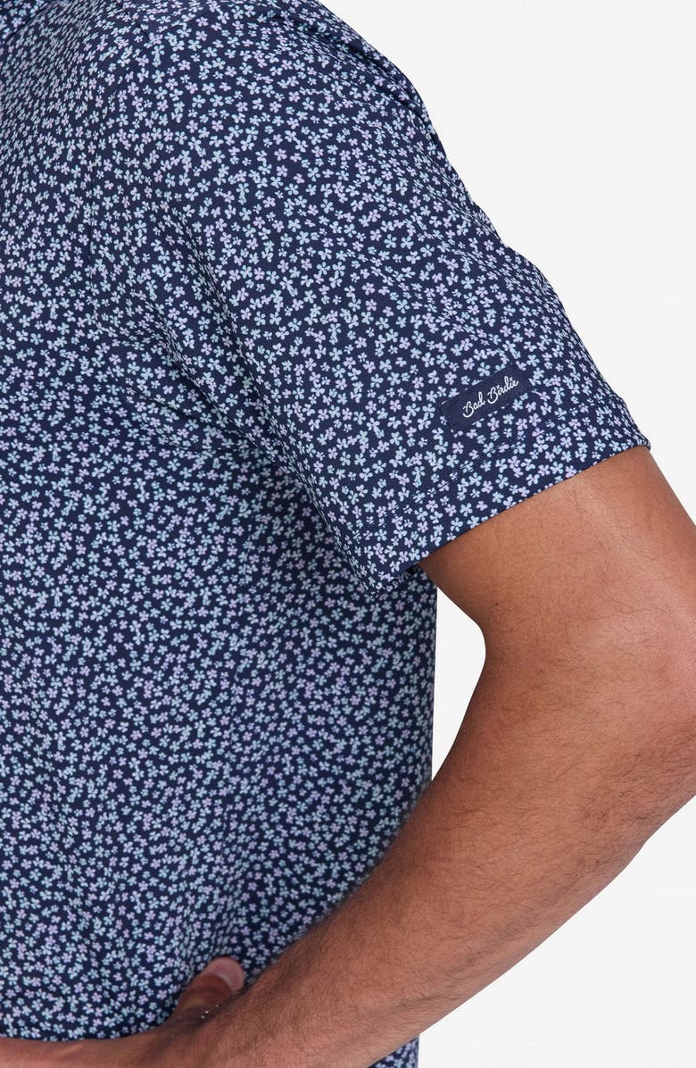 Bad Birdie Core Ditsy Floral Print Performance Polo, Alternate, color, Ditsy Down