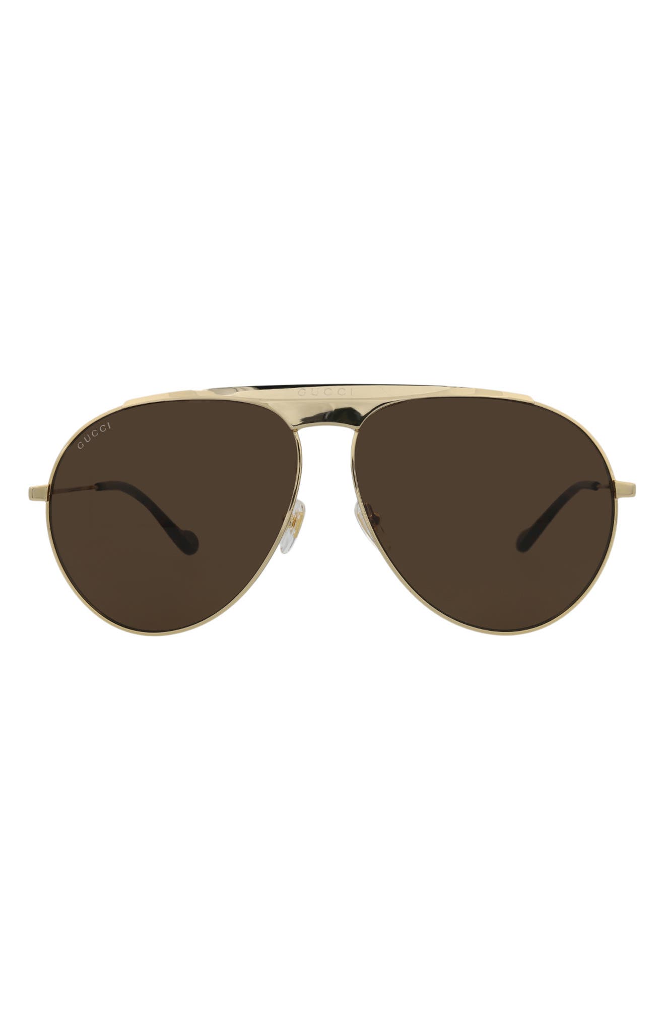 Gucci 65mm Oversize Aviator Sunglasses