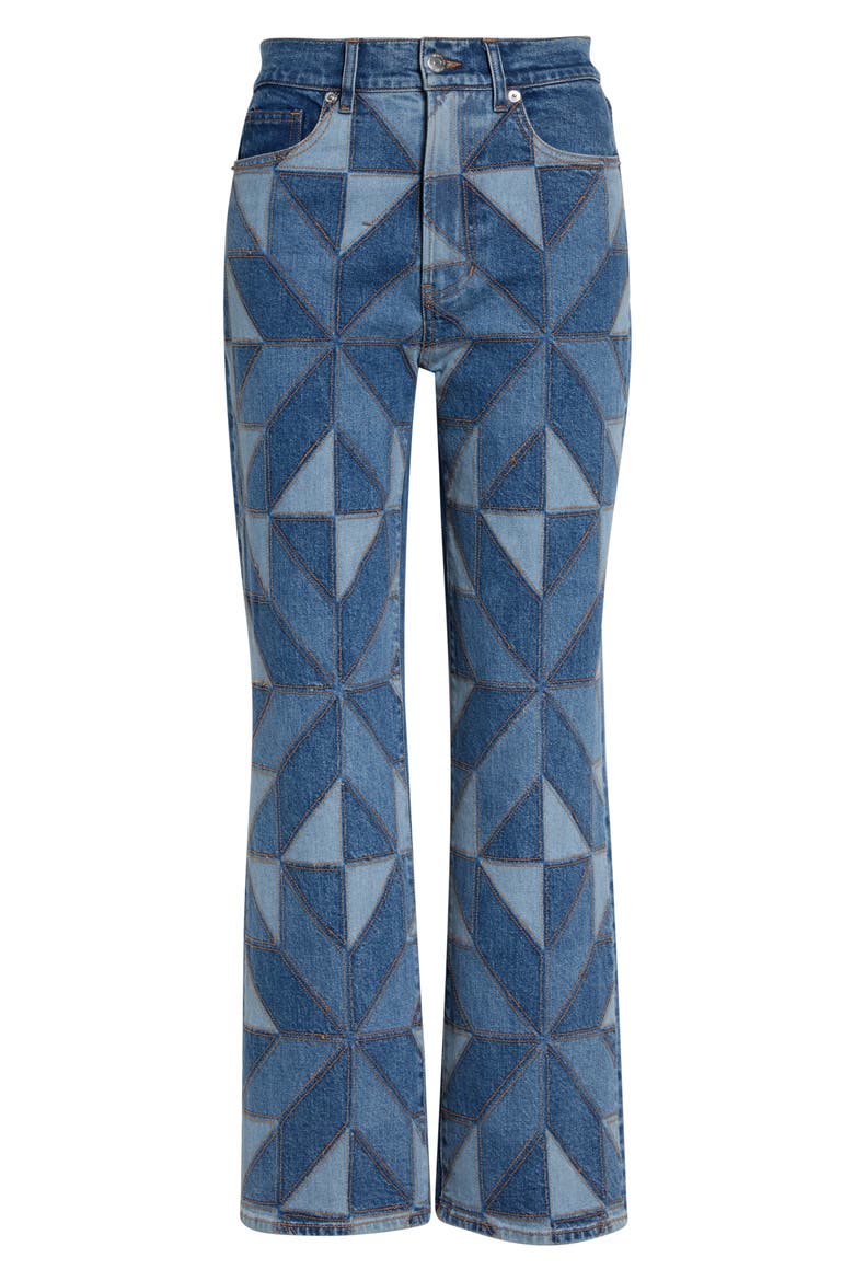 Dylan High Waist Ankle Straight Leg Jeans, Alternate, color, PRISM BLUE
